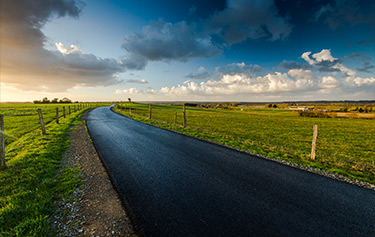 Road in the countryside