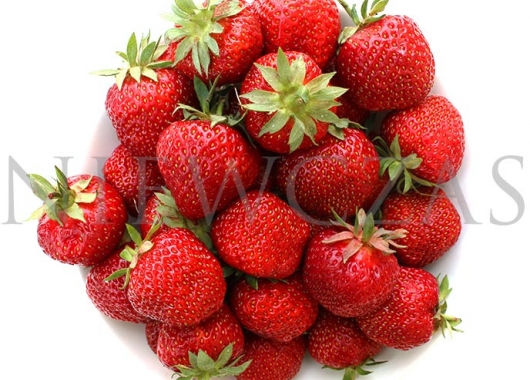 Fruits of Polka variety on the round plate