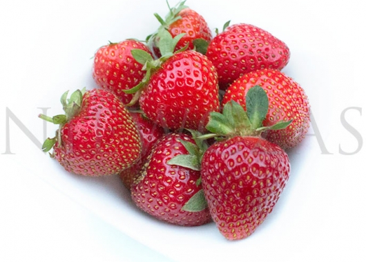 Vibrant stravberry fruits